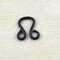 144 Sets Size 2 Black Hook and Eye Closure Set for Sewing Bra Dress Repair